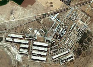 Aerial view of al-Safira chemical weapons facility.