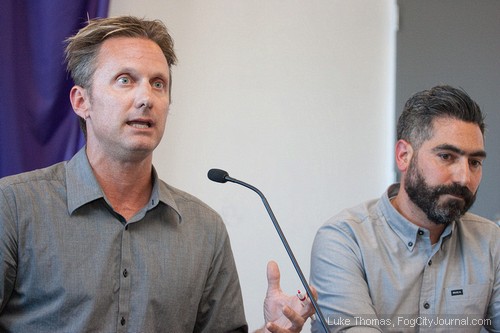 SFBG Editor Steven T. Jones and SFBG Publisher Marke Bieschke.