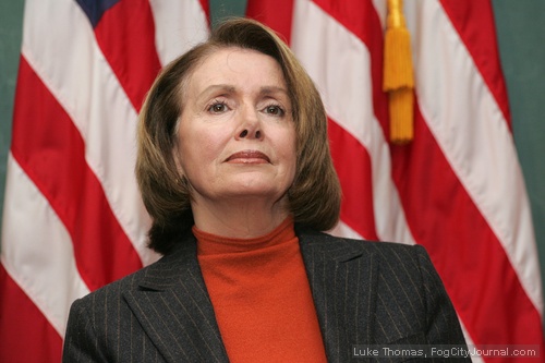 Rep. Nancy Pelosi is a target of protest over her defense of NSA surveillance.  File photo by Luke Thomas.