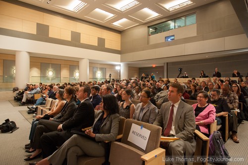 The 11th annual Justice Summit attracted a full house of attendees inside the Koret Auditorium, Civic Center library.