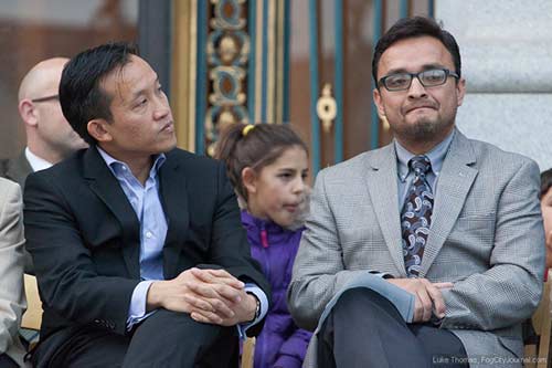 Board of Supervisors President David Chiu (left) and Supervisor David Campos (right) are vying to replace termed out Assemblymember Tom Ammiano in the hotly contested District 17 race. File photo by Luke Thomas.