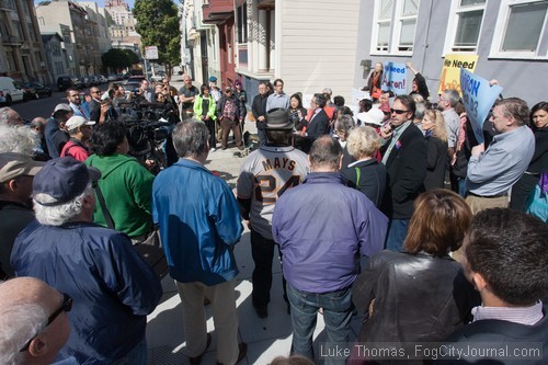 As many 100 supporters from across the District attended the announcement.