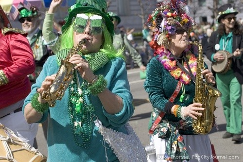 Merriment and celebration on St. Patrick's Day.  Photo by Luke Thomas.