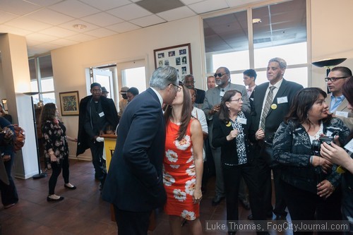 Sheriff Ross Mirkarimi and his wife, Eliana Lopez.