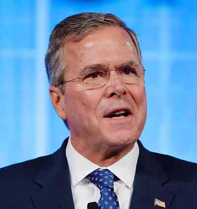 Republican candidate for president, Jeb. Photo via Wikipedia by Michael Vadon.