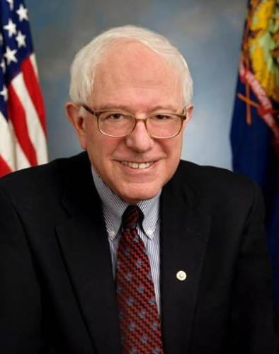 Democratic candidate for president, Vermont Senator Bernie Sanders. 