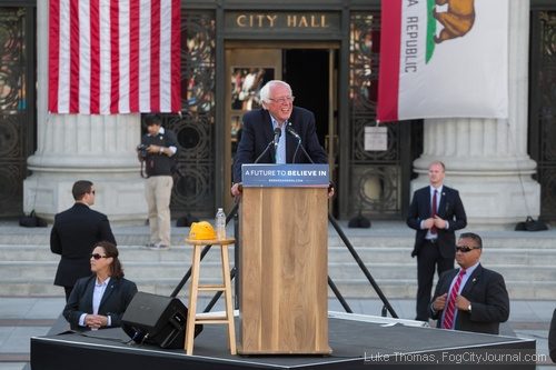 Democratic Party presidential candidate, Senator Bernie Sanders (VT).