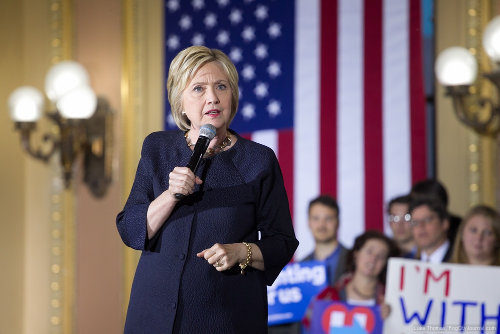 Presumed Democratic Party nominee for president, Hillary Clinton.  File photo by Luke Thomas.
