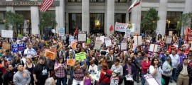 wells fargo protest foreclosures shareholders meeting