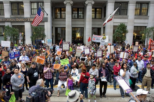 wells fargo protest foreclosures shareholders meeting