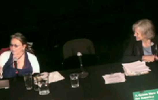roseanne barr, jill stein, green party presidentnal debate, san francisco.